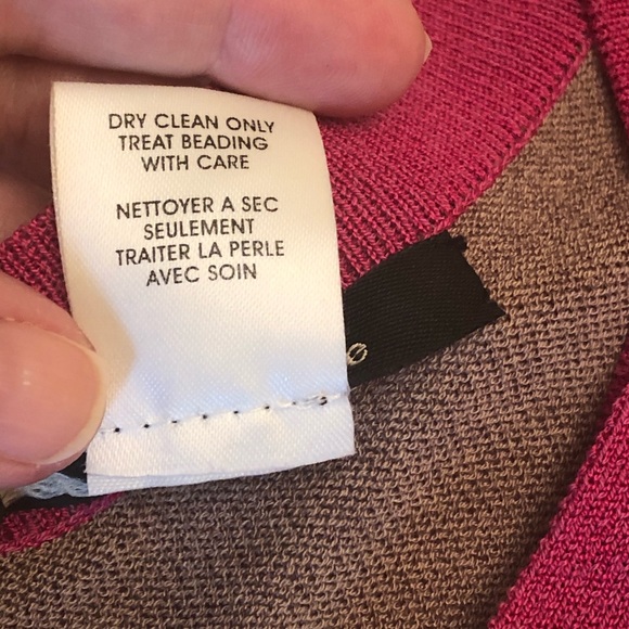 Nanette Lepore Dress Sleeveless Beaded Brown Knit Size S Small - Picture 9 of 12